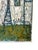 Stunning original signed mixed media painting framed in painted wood by Herta Galton.