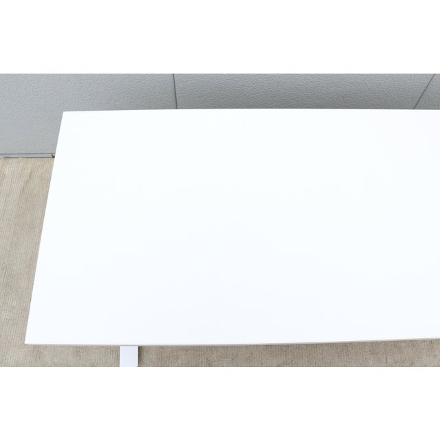 Knoll K. Stand Electric Height-Adjustable Rectangle White Table Desk For Sale - Image 12 of 18