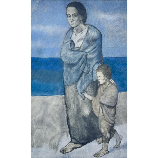 Pablo Picasso (1881-1973) Mother and child Lithograph enhanced with stencil technique (Jacomet process) based on a drawing...