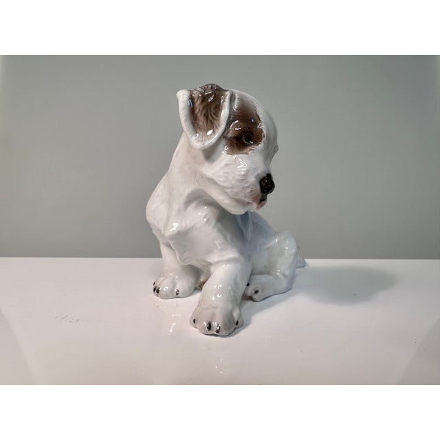 Porcelain Model 1121 Terrier Puppy Dog Figurine by Theodor Kärner for Rosenthal, Germany, 1950s For Sale - Image 3 of 14