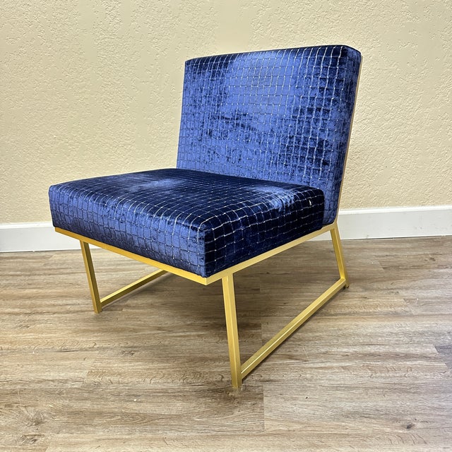 2020s Contemporary Velvet Chair For Sale - Image 5 of 5