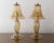 Set of 2 murano glass table lamp in smoky color and gold details, handmade made in italy venetian design lighting....