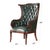The Niagara Furniture Green Leather Fireside Chair is designed after an American original antique chair and ships out...