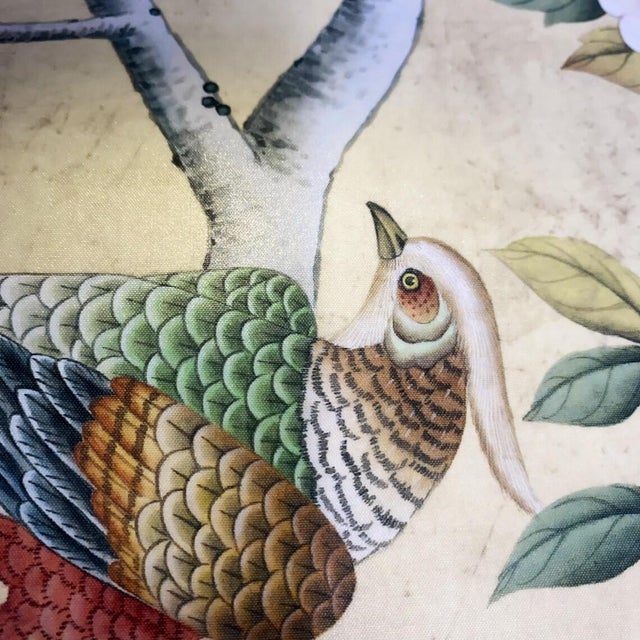 Commodity: Printed & hand mounted wall artwork ( no frame) Handicrafts: printed top quality chinoiserie wallpaper and...