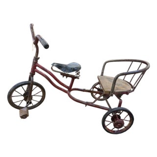 Vintage Child’s Tricycle With Rear Seat For Sale