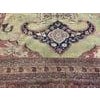 1880s Green Pistacho Animal Scene Antique n.e. Persian Khorassan Moud Rug 9'9" X 12'2" Handknotted Wool Carpet For Sale - Image 9 of 9