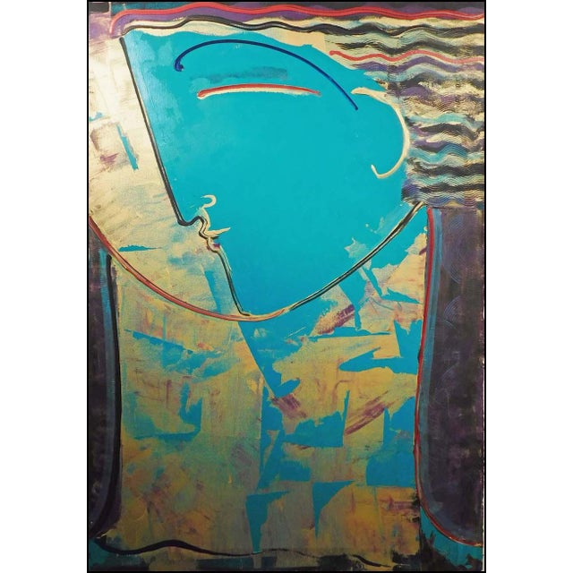 "Untitled" Original Mix Media on Paper by Orlando Agudelo-Botero Hand signed by the artist Image Size: 60" x 40" Framed...