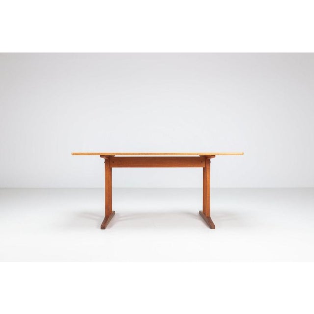 Wood C18 Shaker Dining Table in Oak attributed to Børge Mogensen for FDB, Denmark, 1947 For Sale - Image 7 of 16