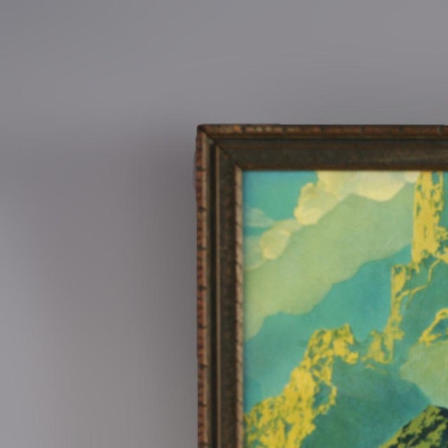 Antique Maxfield Parrish Reinthal & Newman Print “Wild Geese”, Framed, C1920 For Sale - Image 6 of 10