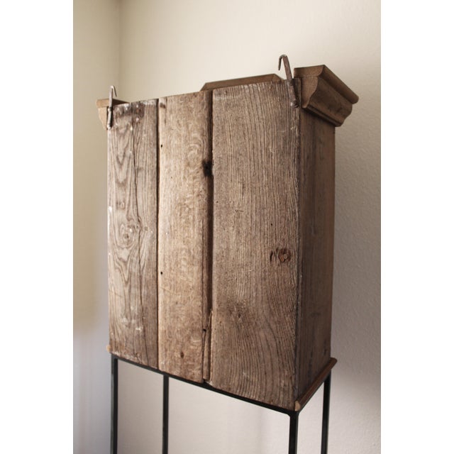 Antique Cabinet on Steel Stand, 1760 For Sale - Image 11 of 14