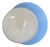 Vintage Blue Metal Wall Light with Opaline Globe 1970s Design Light Fixture For Sale