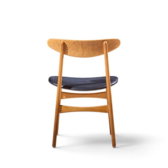 Brown Hans Wegner for Carl Hansen Ch30 Mid Century Danish Teak and Oak Dining Chairs - Set of 6 For Sale - Image 8 of 11