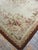 1850s Ivory Ground Floral Medallion Antique French Aubusson Flatweave Wool Rug For Sale - Image 4 of 8