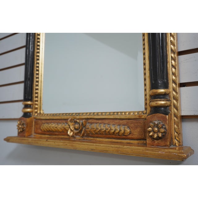 1990s Royal Dalton Gold Leaf Finish Beveled Glass Mirror For Sale - Image 5 of 12