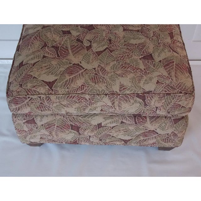 1980s Vintage Leaf Ottoman For Sale - Image 10 of 11