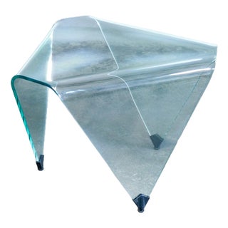 Triangolo Coffee Table in Crystal by Rimadesio For Sale