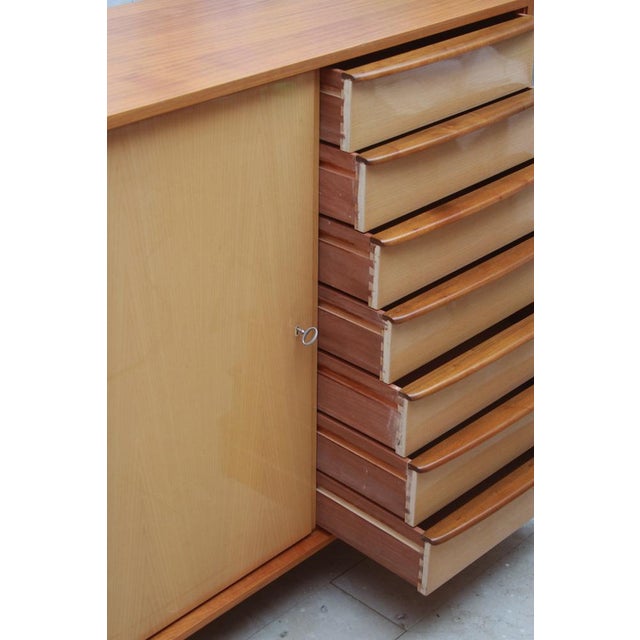 Vintage Two-Tone Chest of Drawers in Walnut, 1955 For Sale - Image 9 of 13
