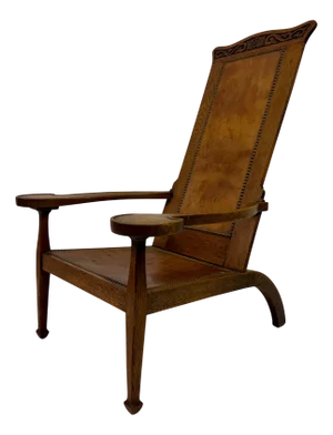 Arts and Crafts Oak Studio Chair by Arthur Simpson of Kendal, 1910s