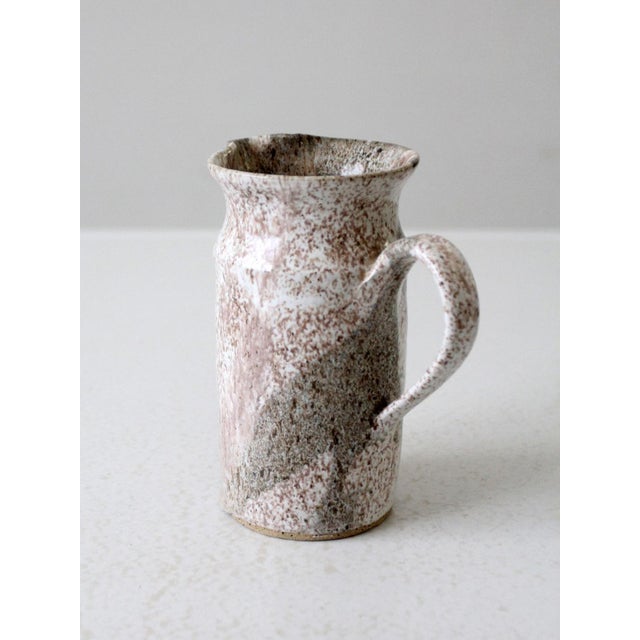 Vintage Studio Pottery Pitcher For Sale - Image 6 of 10