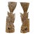 Pair of 1980s Hand-Carved Pine Fish Sculptural Bases or Console Supports, 28.5 For Sale