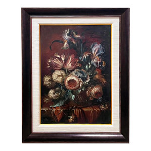 Max Luber (Munich 1879-1950) Floral Still Life; Oil on Canvas
