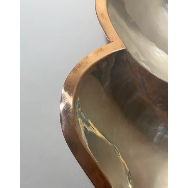 Mid Century Los Castillo Style Butterfly Tray Abalone Mixed Metals Brass Copper Silver For Sale - Image 12 of 12