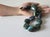 Vintage Arizona Chrysocolla Statement Necklace, Large Natural Gemstone Beads, Sterling Silver Karl Lagerfeld Clasp, Boho Jewelry For Sale - Image 10 of 10