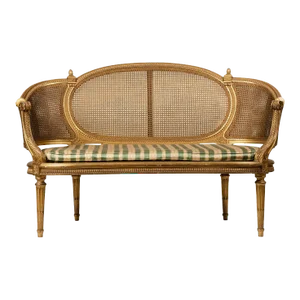 Late 19th Century Giltwood Sofa Louis XVI Style