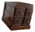 1900s Antique Industrial Wood Desktop Filing and Storage Cabinet Organizer For Sale