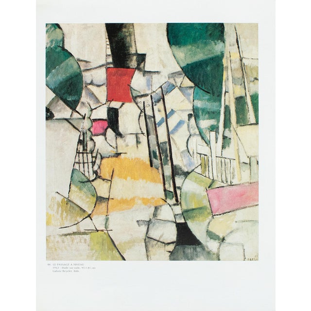 Abstract 1990 After Fernand Leger "The Level Crossing", Full-Color Parisian Print For Sale - Image 3 of 9