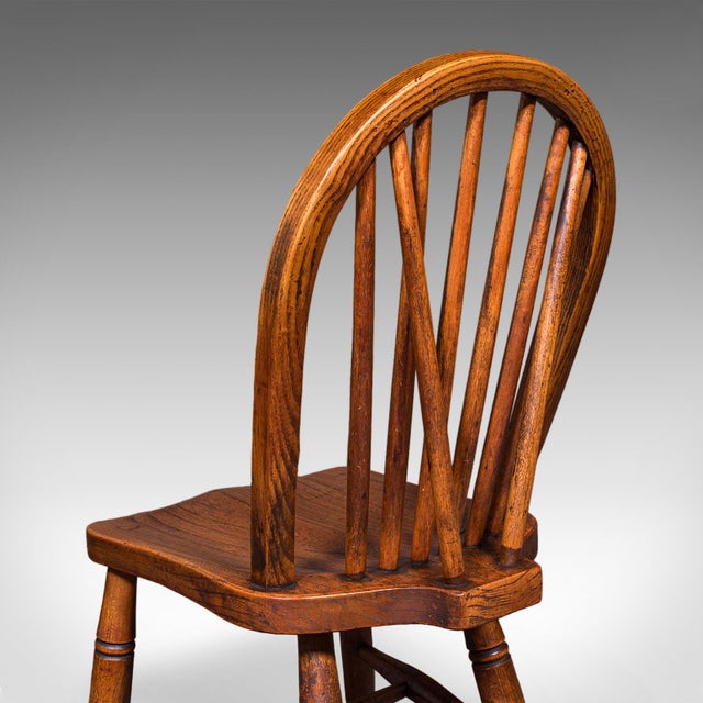 Set of 4 Side Chairs, English Hoop Back Seats, Wwii, Broad Arrow, Reception Hall For Sale - Image 11 of 12