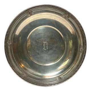 American R. Wallace & Sons Sterling Silver 4140-8 Round Serving Tray For Sale
