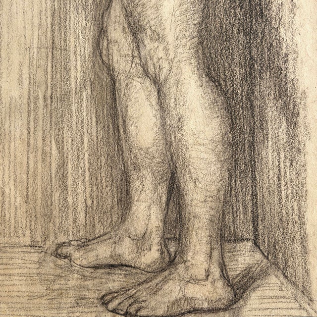 Framed 19th Century Male Figure Drawing After Ferdinand Hodler For Sale - Image 10 of 11