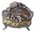 Antique Art Nouveau Jewelry Casket With Floral Repoussé Relief For Sale