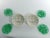 Glass Aesthetic Movement Emerald Green Glass Leaf Plates, Set of 4 For Sale - Image 7 of 13