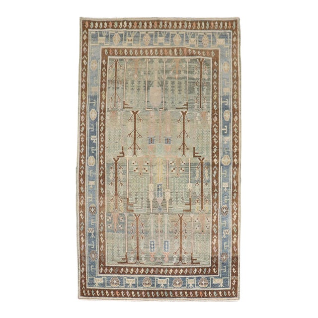 Willow Tree Persian Hamedan Rug no. j5206 For Sale