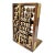 Vintage Wood & Brass Abacus Bookend With Movable Beads For Sale