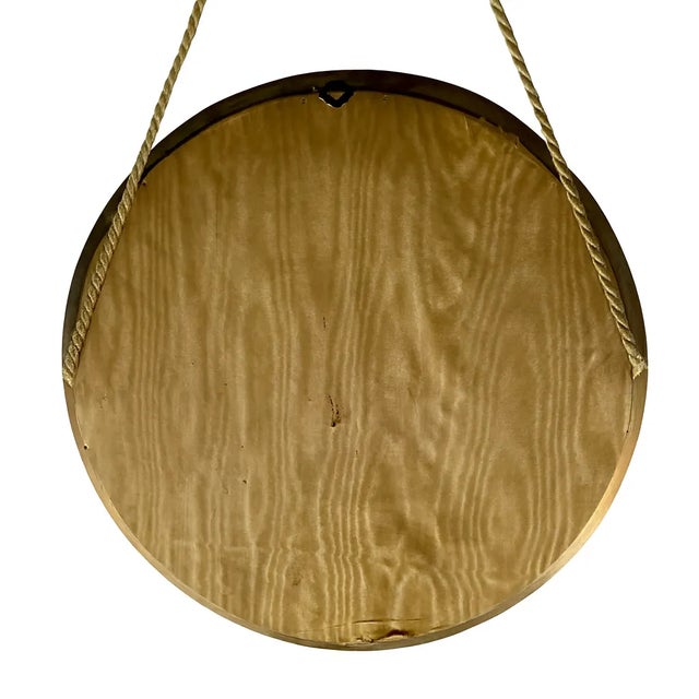 French Convex Witch Eye Mirror in Carved Giltwood, 19th Century For Sale - Image 6 of 7