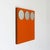 Postmodern Geometric Orange Triple Wall Mirror, 1980s For Sale - Image 3 of 13