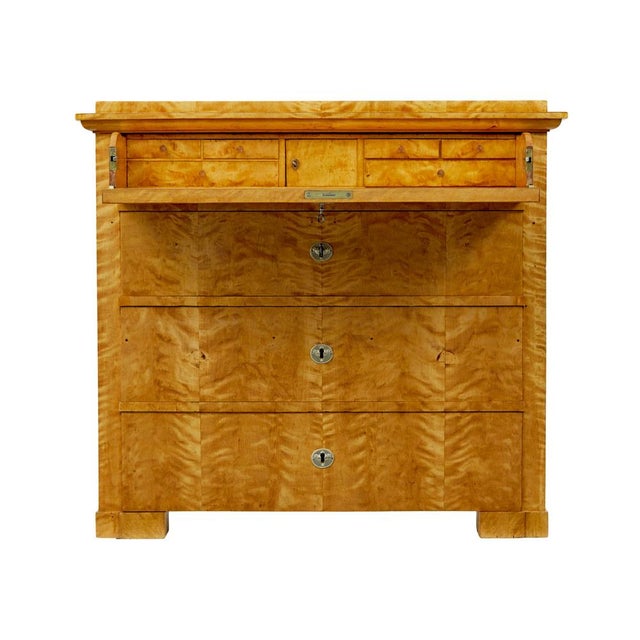 Antique Swedish Biedermeier Chest of Drawers, 1860 For Sale - Image 4 of 13