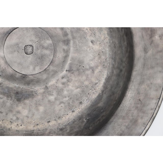 Large Alms Dish, Pewter, Germany, 18th Century For Sale - Image 16 of 16