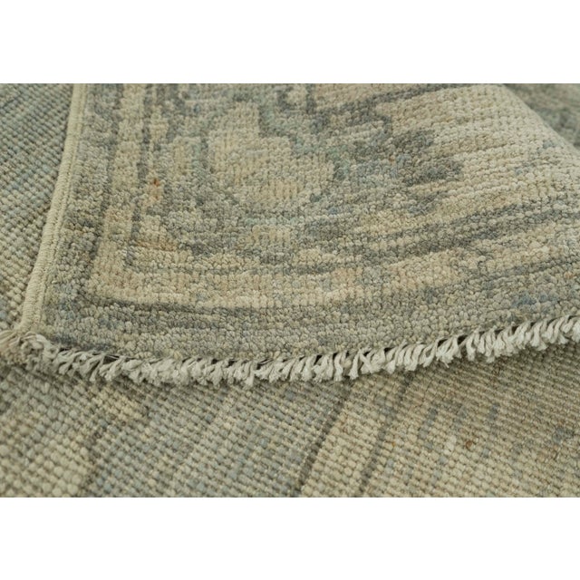 Oushak Square Rug 3' x 3'2" #21354 For Sale In Houston - Image 6 of 8