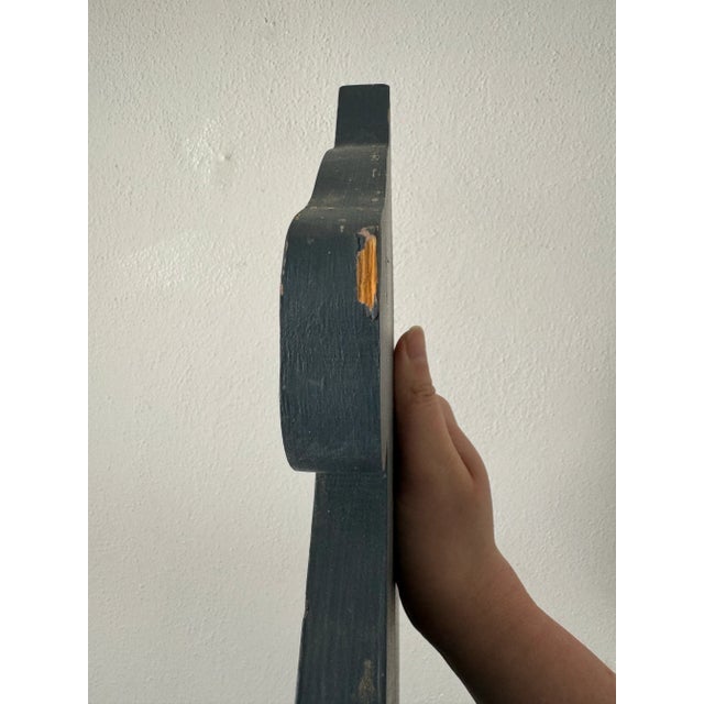 Swedish 1990’s Hand Painted Wood Dala Horse “welcome” Valkommen Sign For Sale - Image 10 of 11