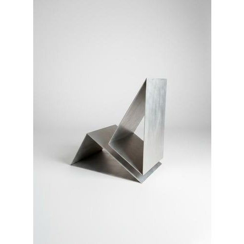 S3 chair in brushed aluminium by giotto pagani. Dimensions: w 100 x d 60 x h 110 cm materials: non directional brushed...