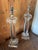 Modern Pair of Architectural Crystal & Resin Column Table Lamps by Restoration Hardware, Circa 2006 For Sale - Image 3 of 14