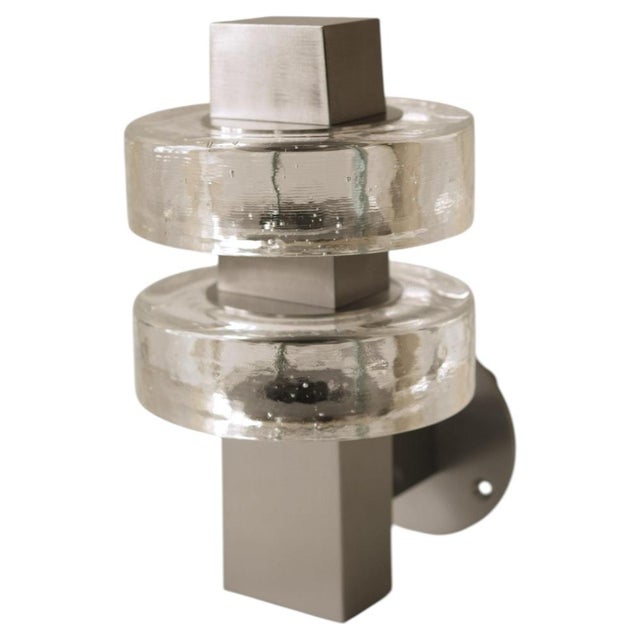 Gioiello I Wall Lamp in Stainless Steel and Glass by Marine Breynaert For Sale - Image 6 of 6