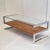 Vintage Coffee Table in Chrome-Plated Steel with Teak Veneer and Glass Top from Belgo Chrome, 1960s For Sale - Image 11 of 11