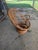 Brown Mid-Century Modern Organic Bentwood Rattan Swivel Tub Chair For Sale - Image 8 of 18