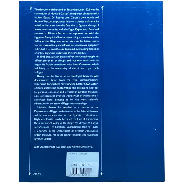 Vintage 1992 Howard Carter before Tutankhamun by Nicholas Reeves and John H. Taylor Published by the British Museum. This...