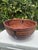 Wood Vintage 17.5” Handmade Primitive Pencil Rattan Basket With Leather Rim For Sale - Image 7 of 12